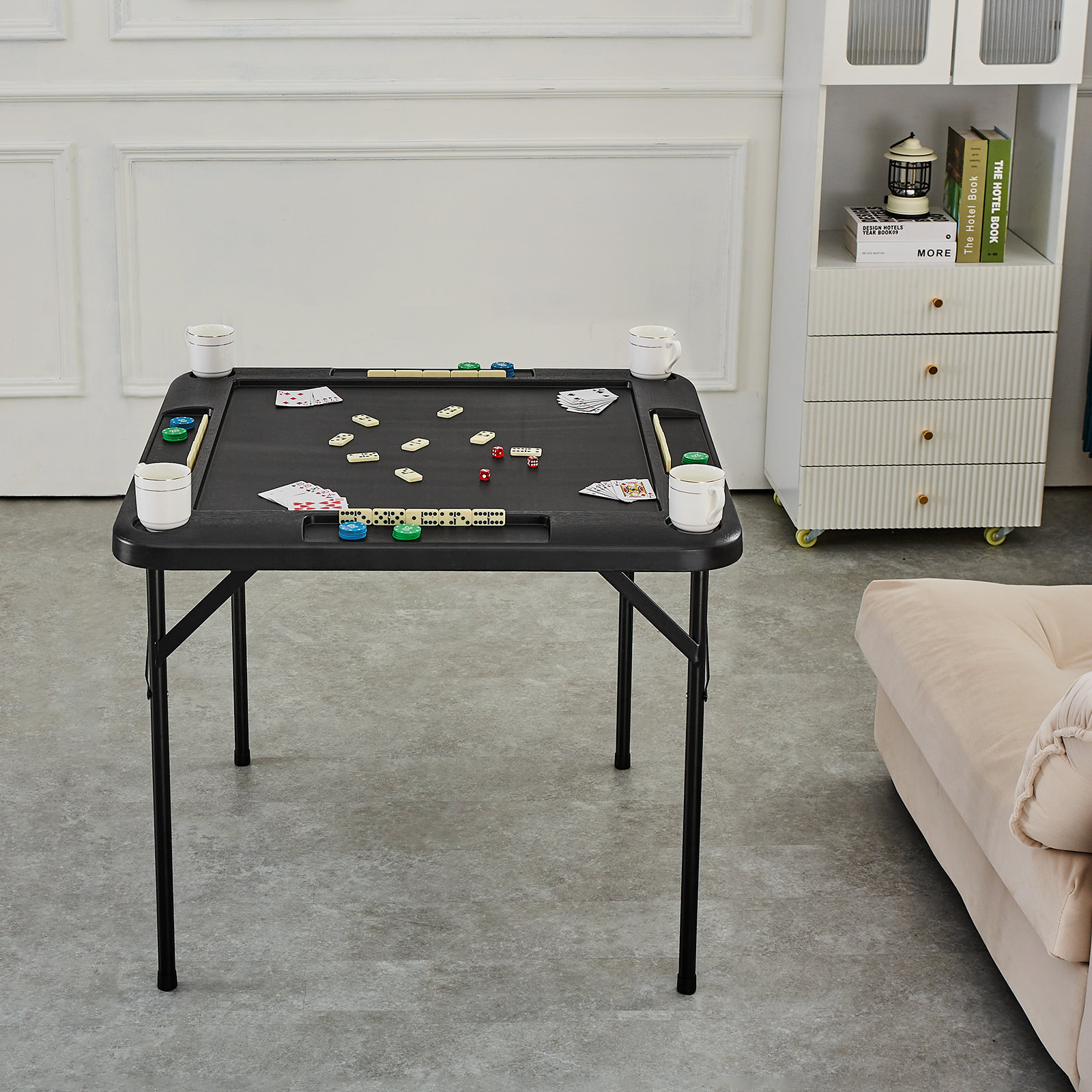 Stellweilan Tessberg 35.43'' 4 - Player Foldable Card Table
